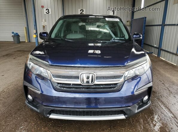 5FNYF5H52KB003131 2019 HONDA PILOT Blue Widok z przodu
