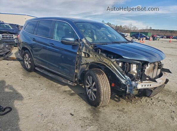 5FNYF5H52LB010954 2020 HONDA PILOT Бирюзовый Передняя правая четверть