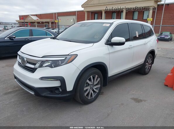 5FNYF5H58MB025685 2021 HONDA PILOT Белый Передняя левая четверть