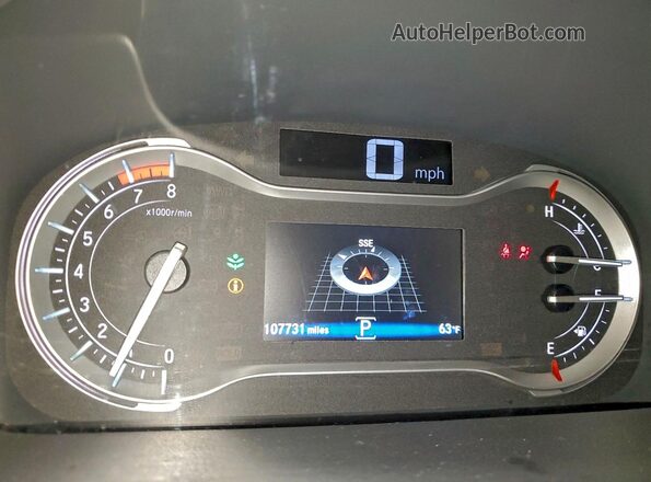5FNYF5H96JB012724 2018 HONDA PILOT Black Widok zestawu wskaźników