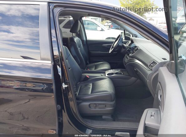 5FNYF6H23MB097650 2021 HONDA PILOT Black Widok wnętrza z przodu