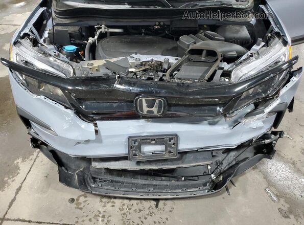 5FNYF6H2XNB057390 2022 HONDA PILOT Blue Vista del compartimento del motor