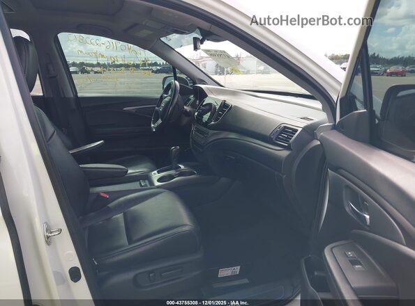 5FNYF6H41KB016286 2019 HONDA PILOT White Widok wnętrza z przodu
