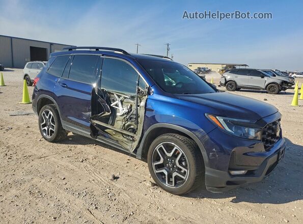 5FNYF8H03PB017939 2023 HONDA PASSPORT Синий Передняя правая четверть