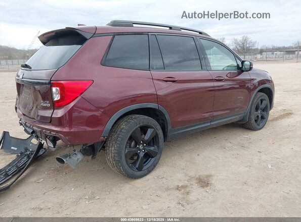 5FNYF8H07LB011684 2020 HONDA PASSPORT Burgundy Trasero derecho
