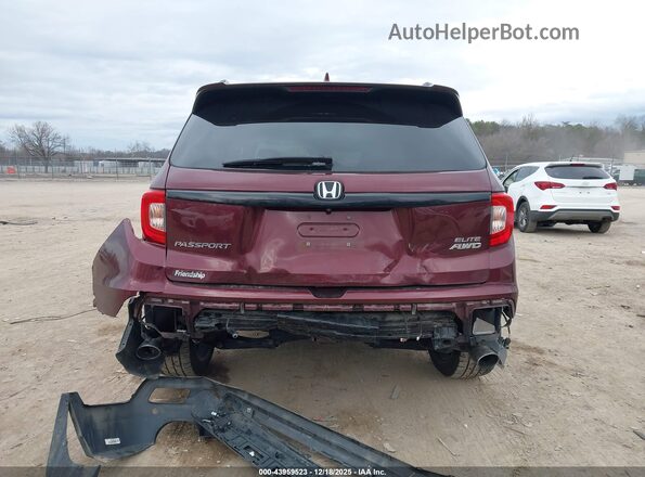5FNYF8H07LB011684 2020 HONDA PASSPORT Burgundy Vista frontal