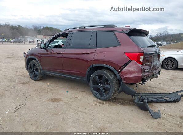 5FNYF8H07LB011684 2020 HONDA PASSPORT Burgundy Trasero izquierdo