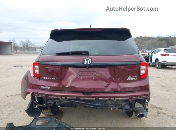 5FNYF8H07LB011684 2020 HONDA PASSPORT Burgundy 