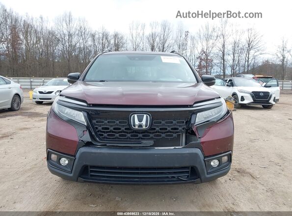 5FNYF8H07LB011684 2020 HONDA PASSPORT Burgundy Vista del cuadro de instrumentos