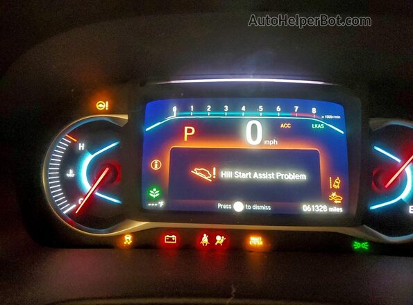 5FNYF8H09MB026690 2021 HONDA PASSPORT Gray Սարքավորումների վահանակի տեսք