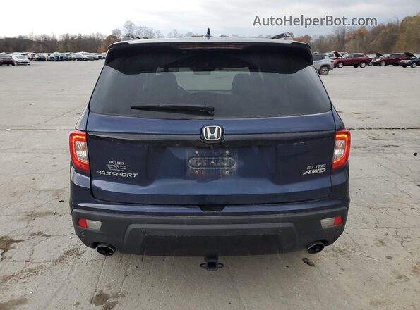 5FNYF8H0XKB026985 2019 HONDA PASSPORT Blue Հետևի տեսք
