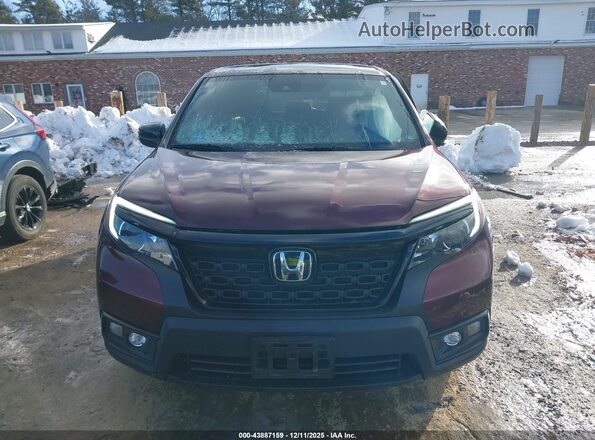 5FNYF8H27LB012738 2020 HONDA PASSPORT Темно-бордовый Вид щитка приборов
