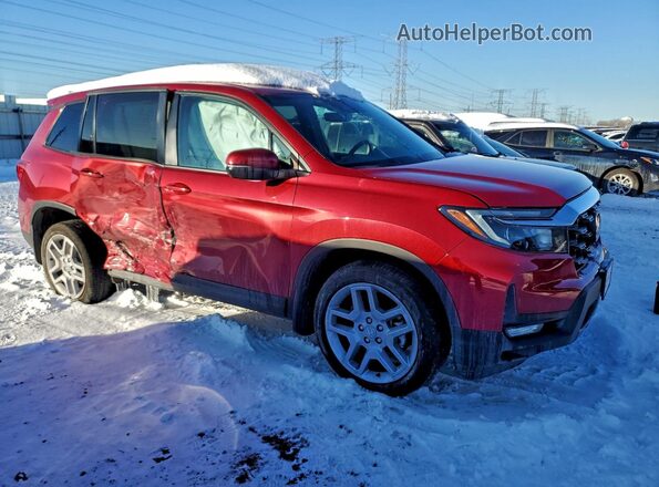 5FNYF8H52SB005012 2025 HONDA PASSPORT Red Przód prawy