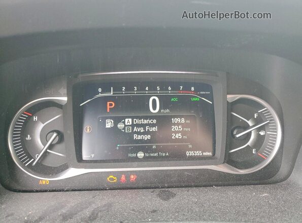 5FNYF8H53PB010923 2023 HONDA PASSPORT Синий Вид щитка приборов