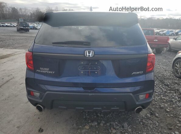 5FNYF8H5XNB021589 2022 HONDA PASSPORT Blue Հետևի տեսք