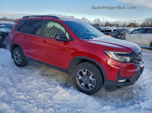 5FNYF8H64NB023573 2022 HONDA PASSPORT Red Передня права чверть