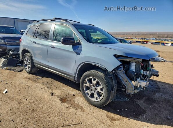 5FNYF8H64NB028692 2022 HONDA PASSPORT Синий Передняя правая четверть