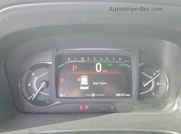 5FNYF8H65NB004689 2022 HONDA PASSPORT White Вид щитка приладів