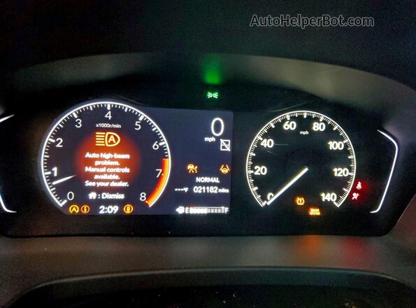 5FNYG1H65PB012489 2023 HONDA PILOT Blue Вид щитка приладів