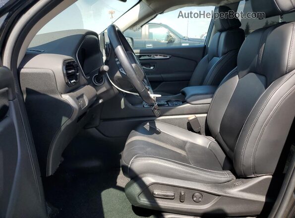 5FNYG2H45PB012268 2023 HONDA PILOT Black Widok wnętrza z przodu
