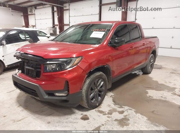 5FPYK3F12MB020988 2021 HONDA RIDGELINE Red Առջևի ձախ երեք քառորդ տեսարան