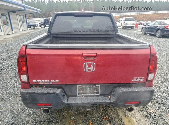 5FPYK3F19MB011219 2021 HONDA RIDGELINE Красный Вид сзади