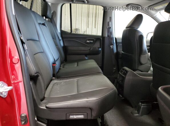 5FPYK3F51PB067128 2023 HONDA RIDGELINE Red Vista de los asientos traseros