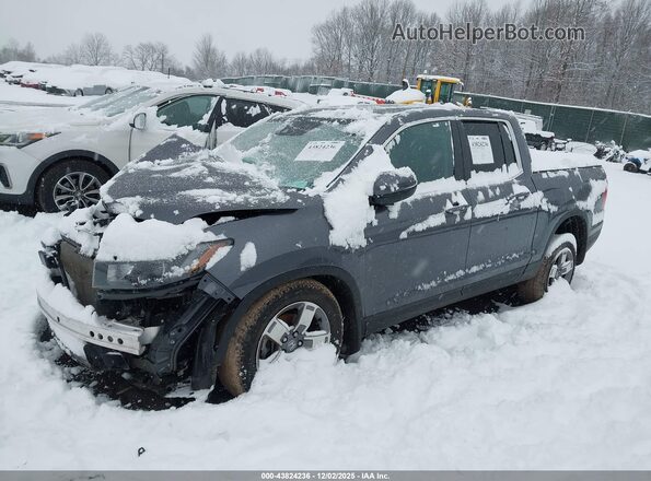 5FPYK3F51RB002766 2024 HONDA RIDGELINE Gray Передня ліва чверть