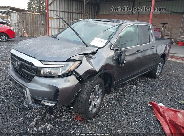 5FPYK3F51SB004233 2025 HONDA RIDGELINE Gray Передня ліва чверть