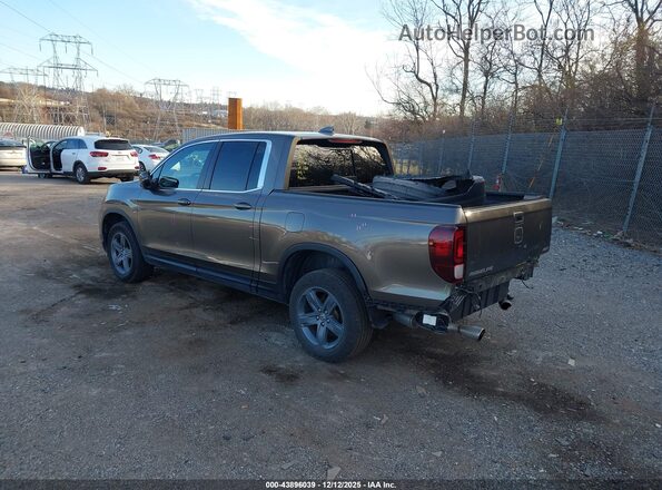 5FPYK3F55MB015948 2021 HONDA RIDGELINE Коричневый Задняя левая четверть