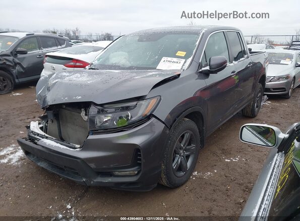 5FPYK3F57PB061575 2023 HONDA RIDGELINE Gray Vista tres cuartos delantera izquierda