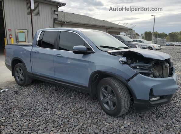 5FPYK3F58NB030624 2022 HONDA RIDGELINE Blue წინა მარჯვენა