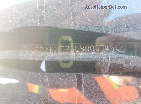 5FPYK3F75LB003749 2020 HONDA RIDGELINE White Вид підкапотного простору