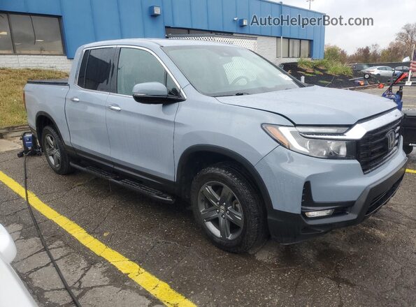 5FPYK3F76PB013972 2023 HONDA RIDGELINE Blue Przód prawy
