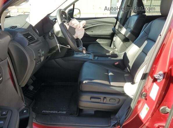 5FPYK3F76PB061312 2023 HONDA RIDGELINE Red Вид салону спереду
