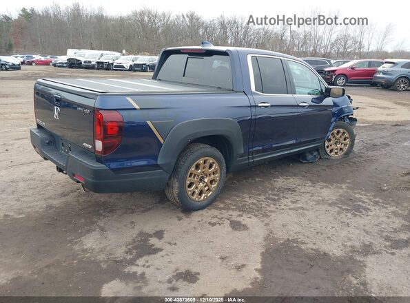 5FPYK3F7XNB013566 2022 HONDA RIDGELINE Dark Blue Задняя правая четверть