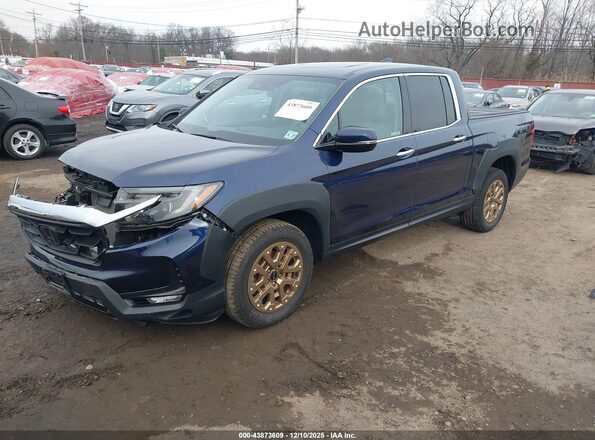 5FPYK3F7XNB013566 2022 HONDA RIDGELINE Dark Blue Передняя левая четверть