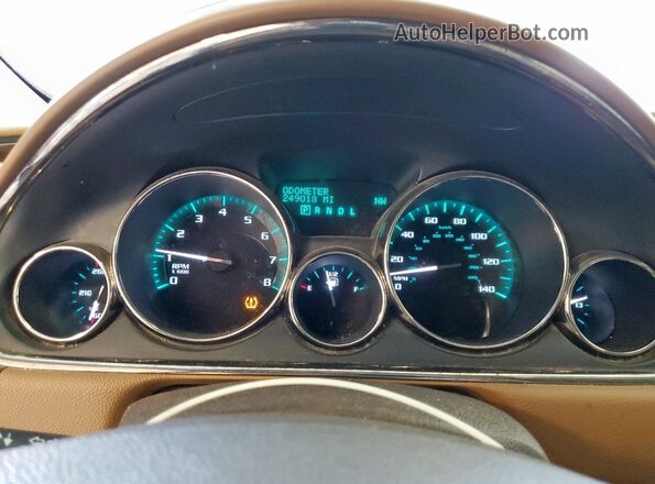 5GAKRCKDXGJ291239 2016 BUICK ENCLAVE White Widok zestawu wskaźników