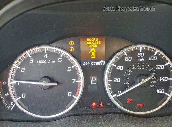 5J8TB4H53JL008223 2018 ACURA RDX Charcoal Vista del cuadro de instrumentos