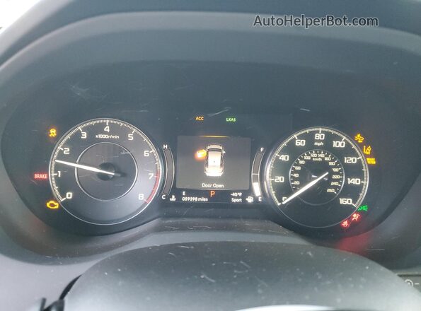 5J8TC1H53LL011962 2020 ACURA RDX Blue ხელსაწყოთა პანელის ხედი