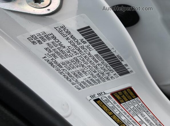 5J8TC2H37PL022098 2023 ACURA RDX White Вид наклейки з VIN-кодом