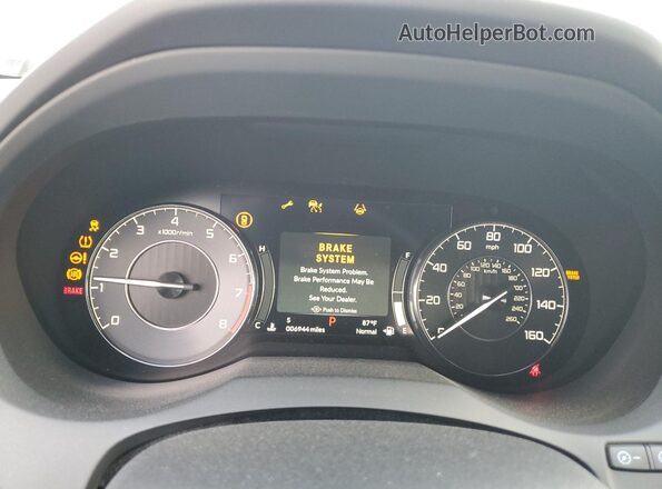 5J8TC2H41SL022485 2025 ACURA RDX White Instrument cluster view