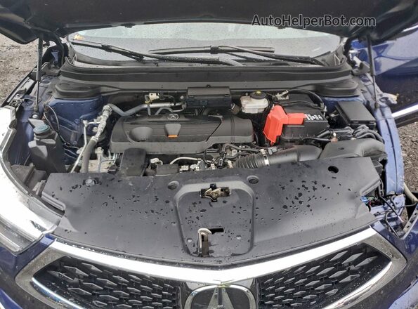5J8TC2H57ML020901 2021 ACURA RDX Blue ძრავის განყოფილების ხედი