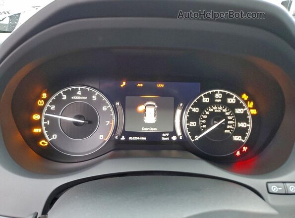 5J8TC2H57ML020901 2021 ACURA RDX Blue ხელსაწყოთა პანელის ხედი