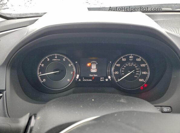 5J8TC2H5XLL033477 2020 ACURA RDX Gray ხელსაწყოთა პანელის ხედი