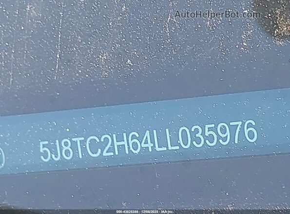5J8TC2H64LL035976 2020 ACURA RDX Черный 