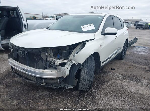 5J8TC2H65KL030204 2019 ACURA RDX White წინა მარცხენა ხედი სამი მეოთხედიდან