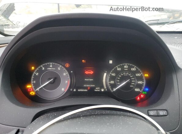 5J8TC2H72NL015429 2022 ACURA RDX Gray ხელსაწყოთა პანელის ხედი