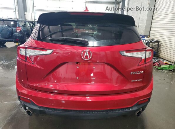 5J8TC2H74ML007265 2021 ACURA RDX Red უკანა ხედი