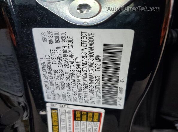 5J8TC2H76PL015176 2023 ACURA RDX Black Engine compartment view